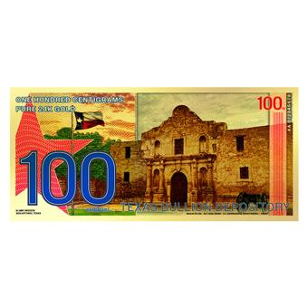 Modern Texas Redback – 100 CG Gold Note